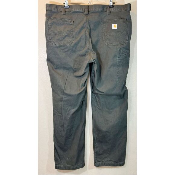 Carhartt Rugged Flex Relaxed Fit "Gravel" Canvas Work Pants 44 x 32 Men's - Picture 5 of 15